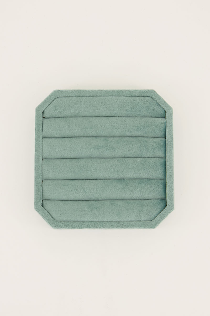 Vintage lichtblauwe ringen display | My Jewellery