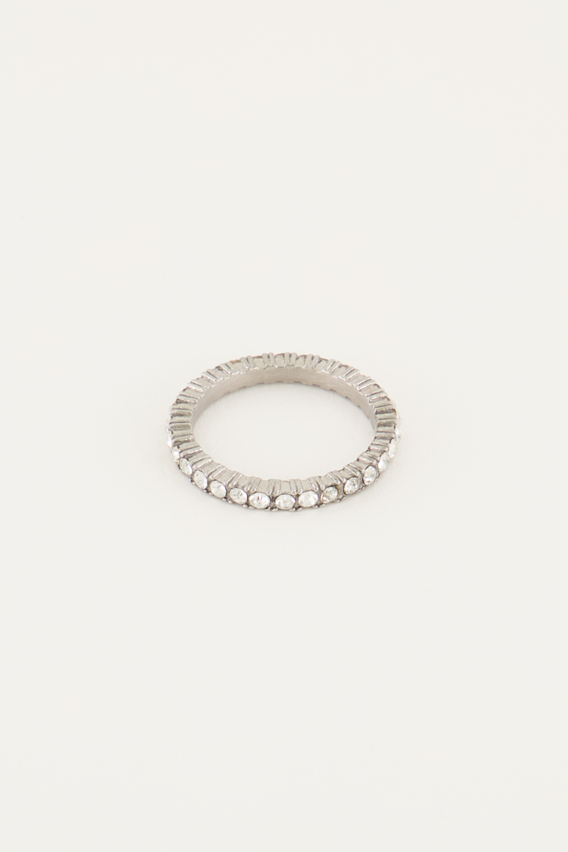 Vintage-Ring mit Kristallsteinen