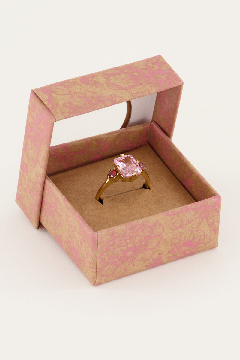 Vintage statement ring kristal