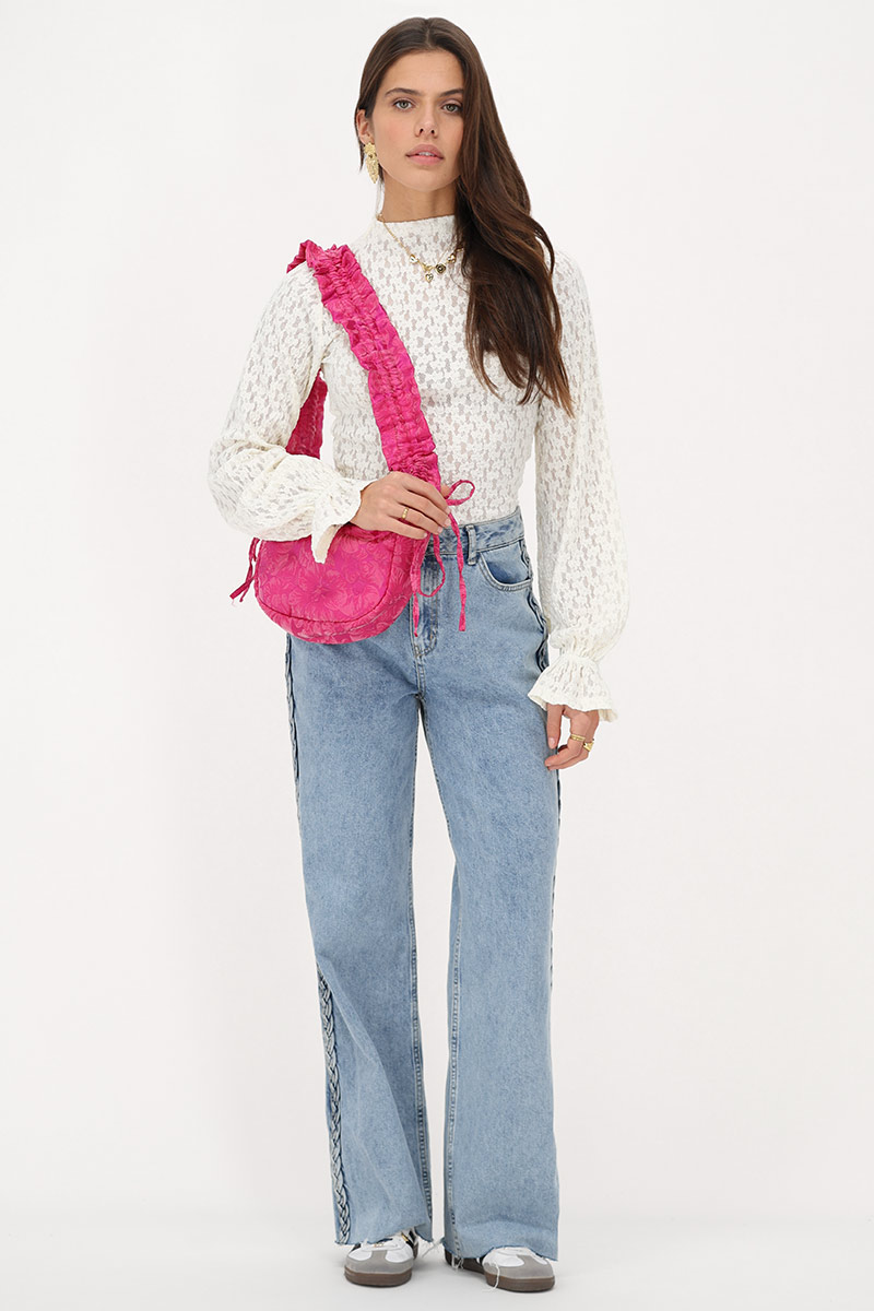 White lace top with cuff | My Jewellery