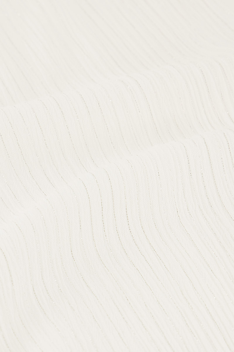 White multi-way lurex top | My Jewellery