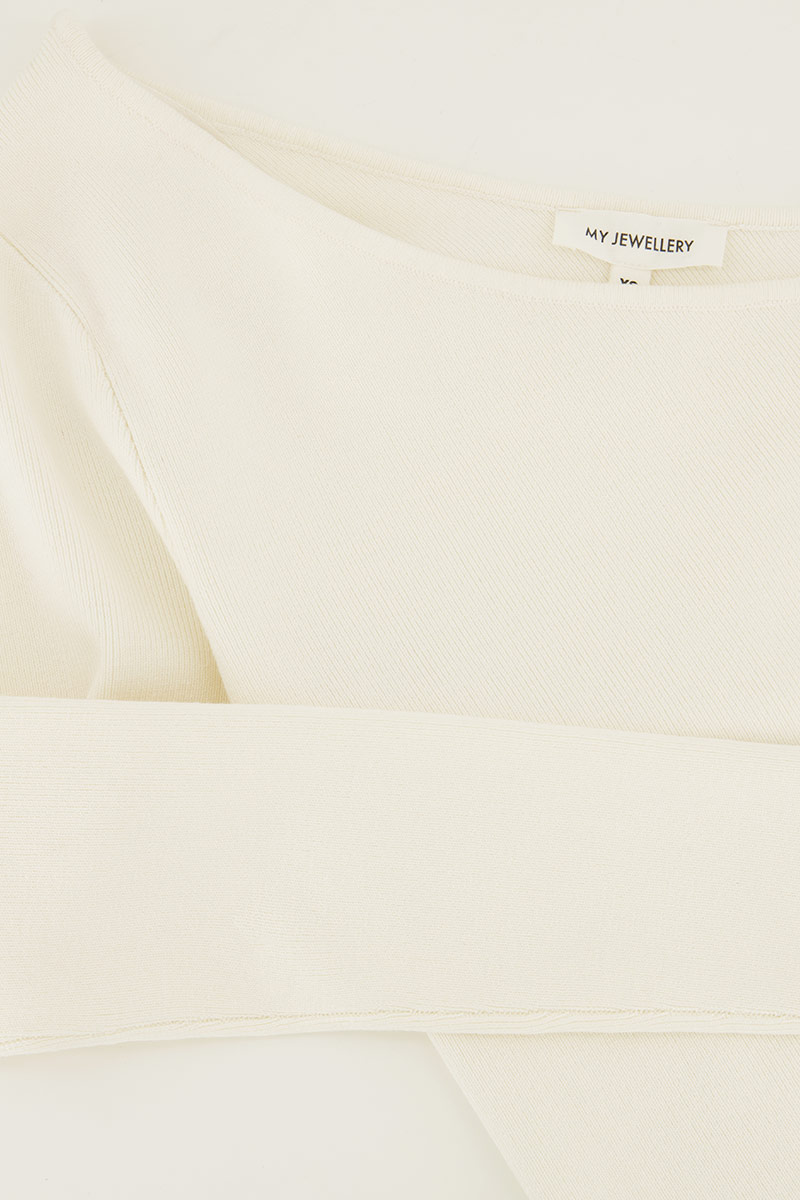 Witte one-shoulder top