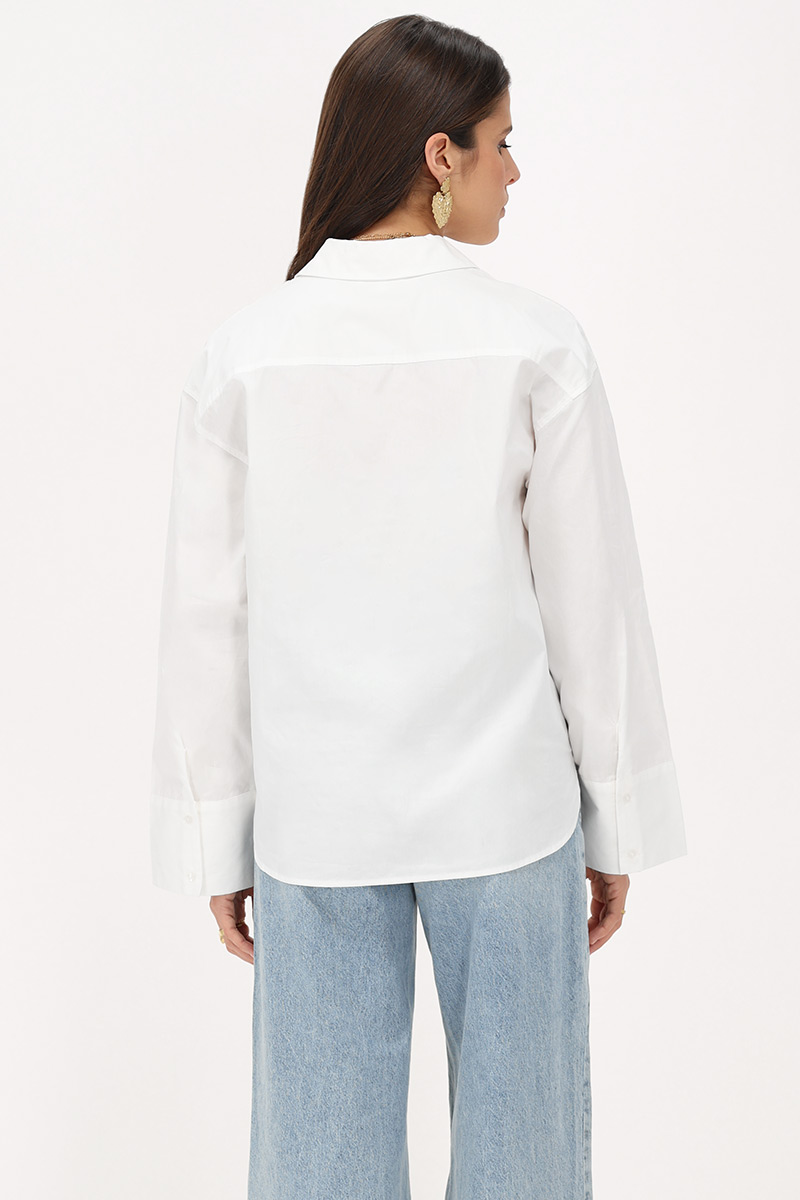 White oversized blouse | My Jewellery