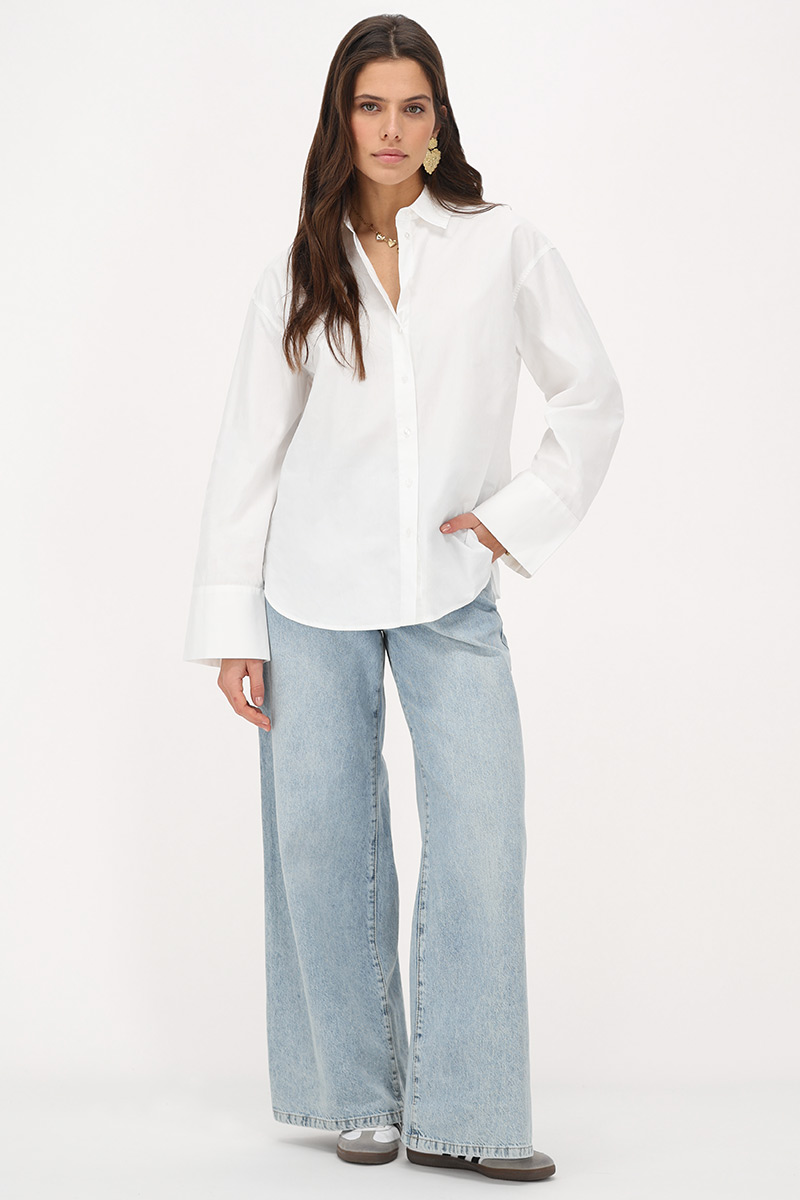 White oversized blouse | My Jewellery