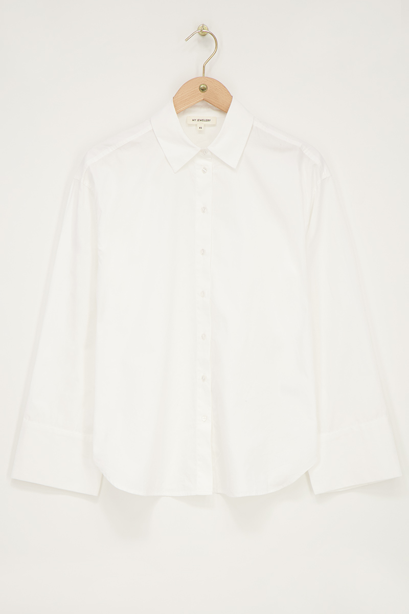 White oversized blouse | My Jewellery
