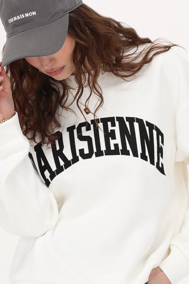 White sweater "Parisienne"