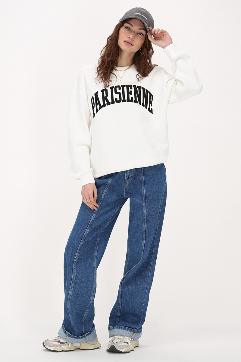 White sweater "Parisienne"