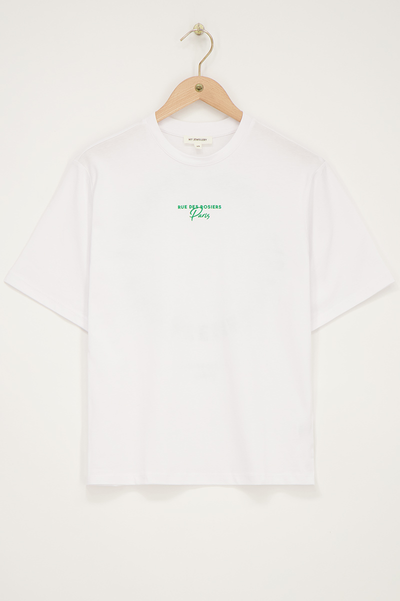 White T-shirt "Circle I'art" | My Jewellery