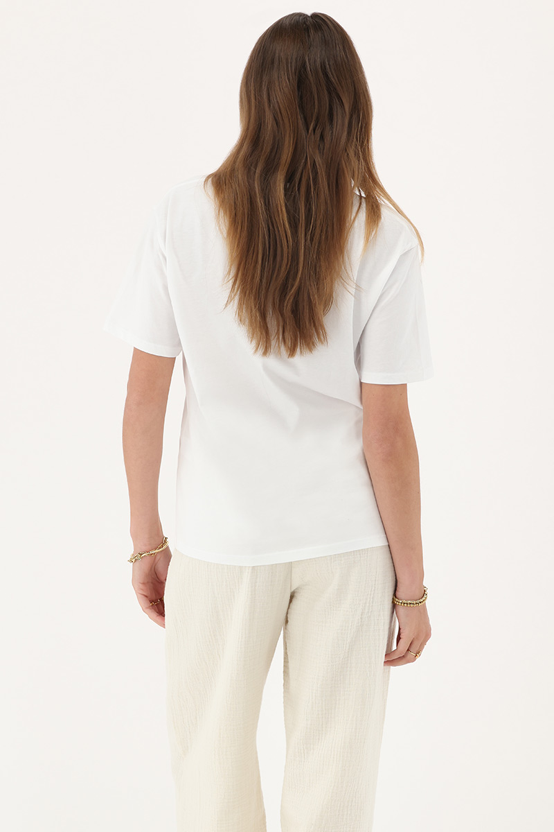 White T-shirt "Le soleil" | My Jewellery