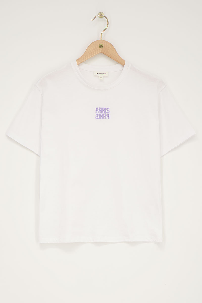 White T-shirt "Paris Paris" | My Jewellery