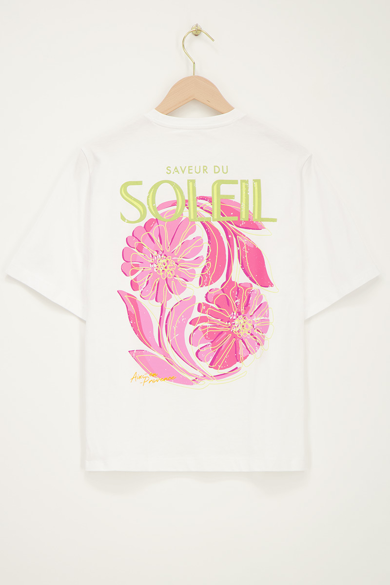 White T-shirt "Saveur du soleil" | My Jewellery