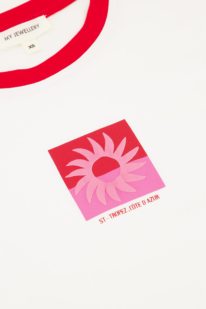 White T-shirt "St tropez sun" | My Jewellery