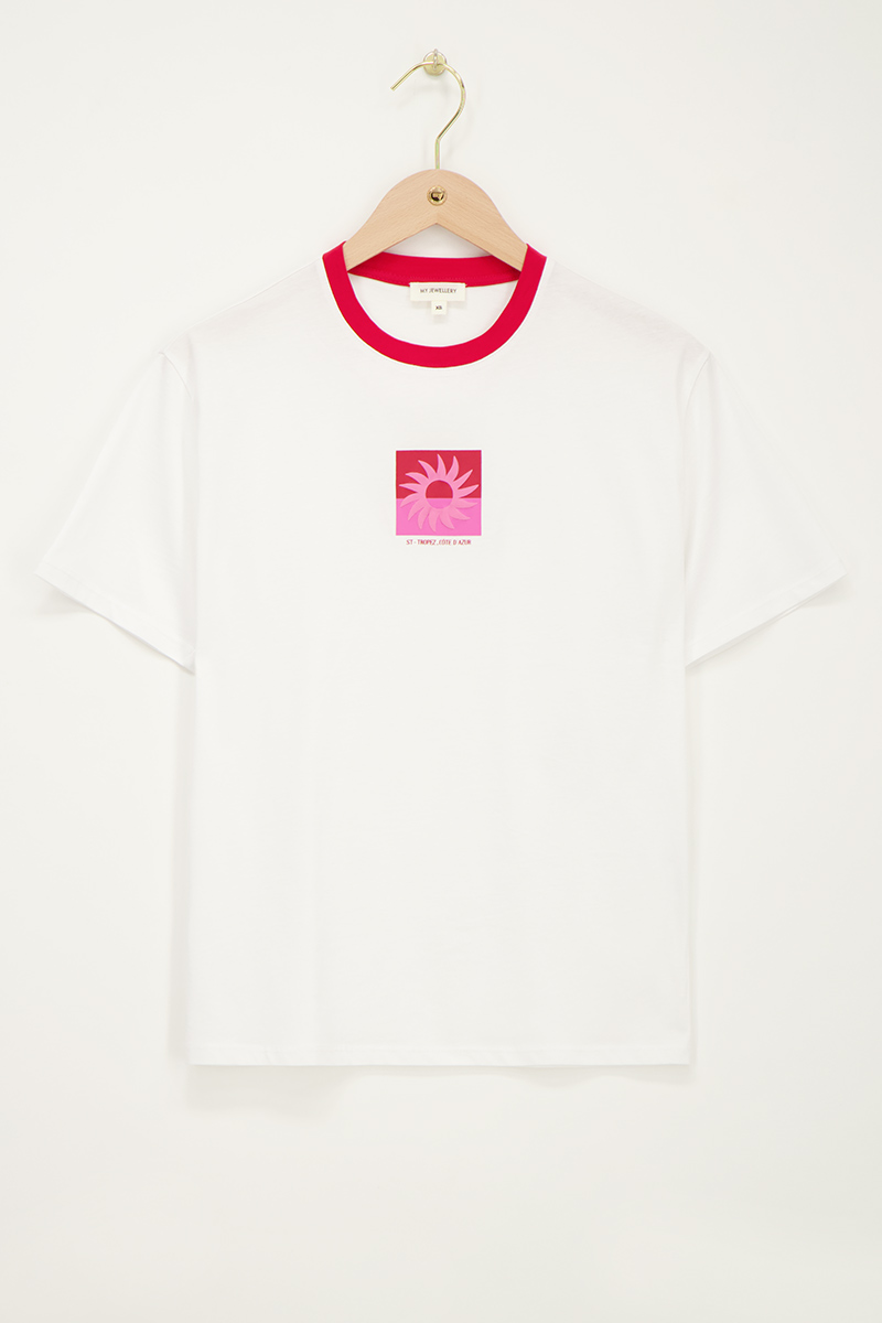 White T-shirt "St tropez sun" | My Jewellery