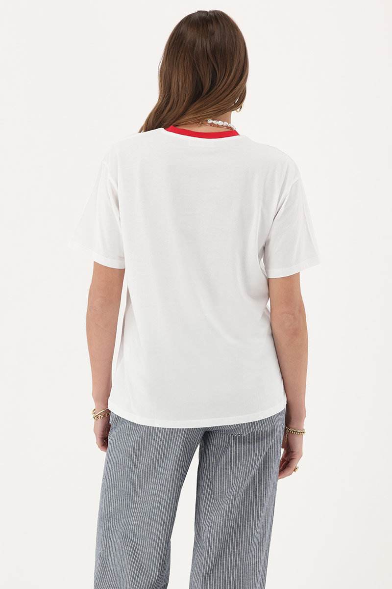 White T-shirt "Sunny state of mind" | My Jewellery