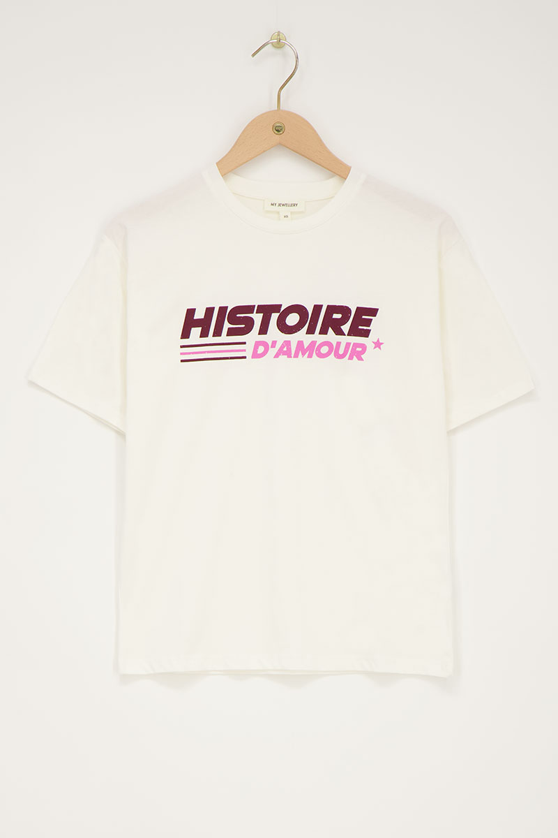 T-shirt "Histoire d'amour"| - My jewellery - Modalova