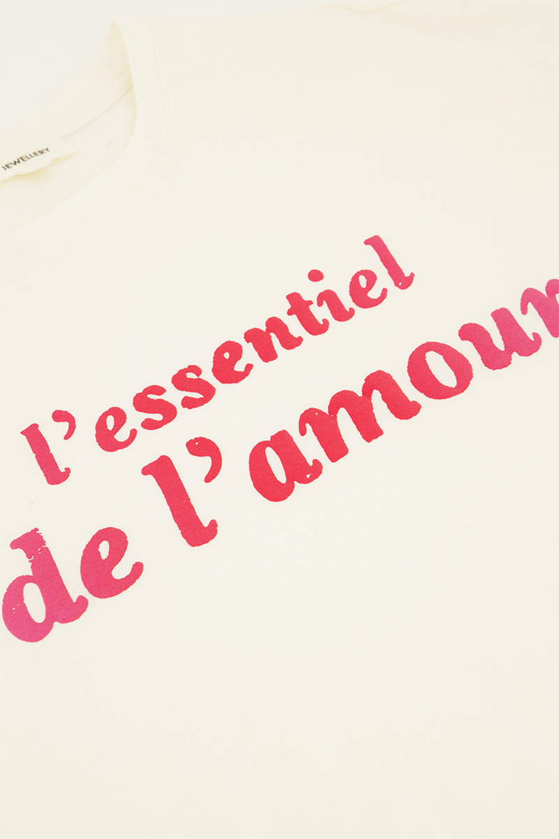 White T-shirt L'essentiel de amour | My Jewellery