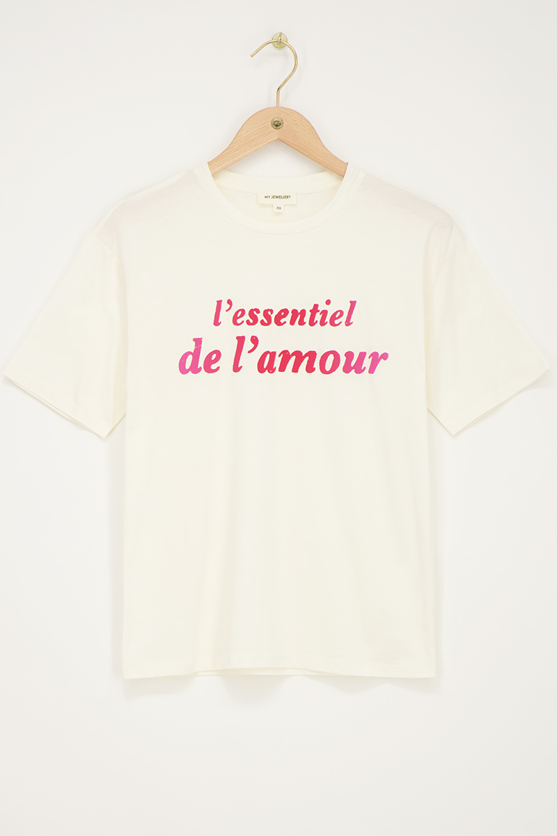White T-shirt L'essentiel de amour | My Jewellery