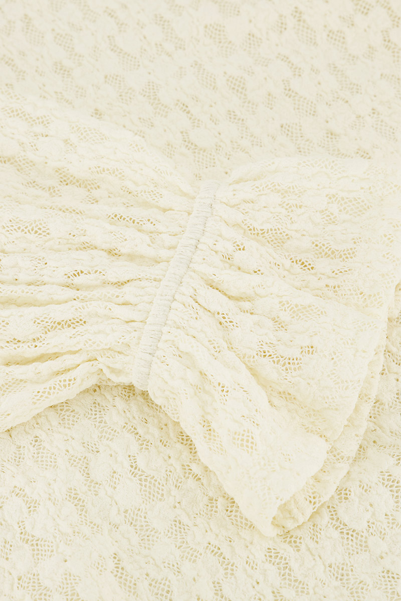 White lace top with cuff | My Jewellery