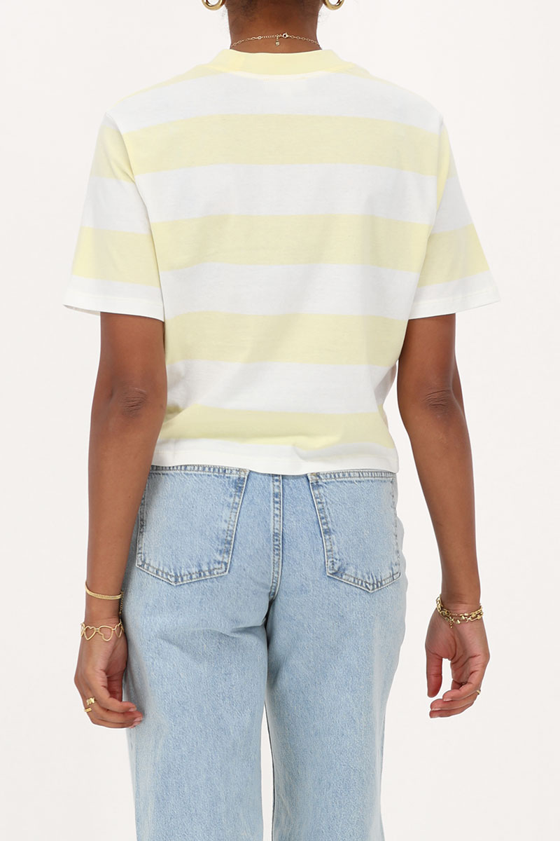 Yellow and white striped T-shirt | My Jewellery