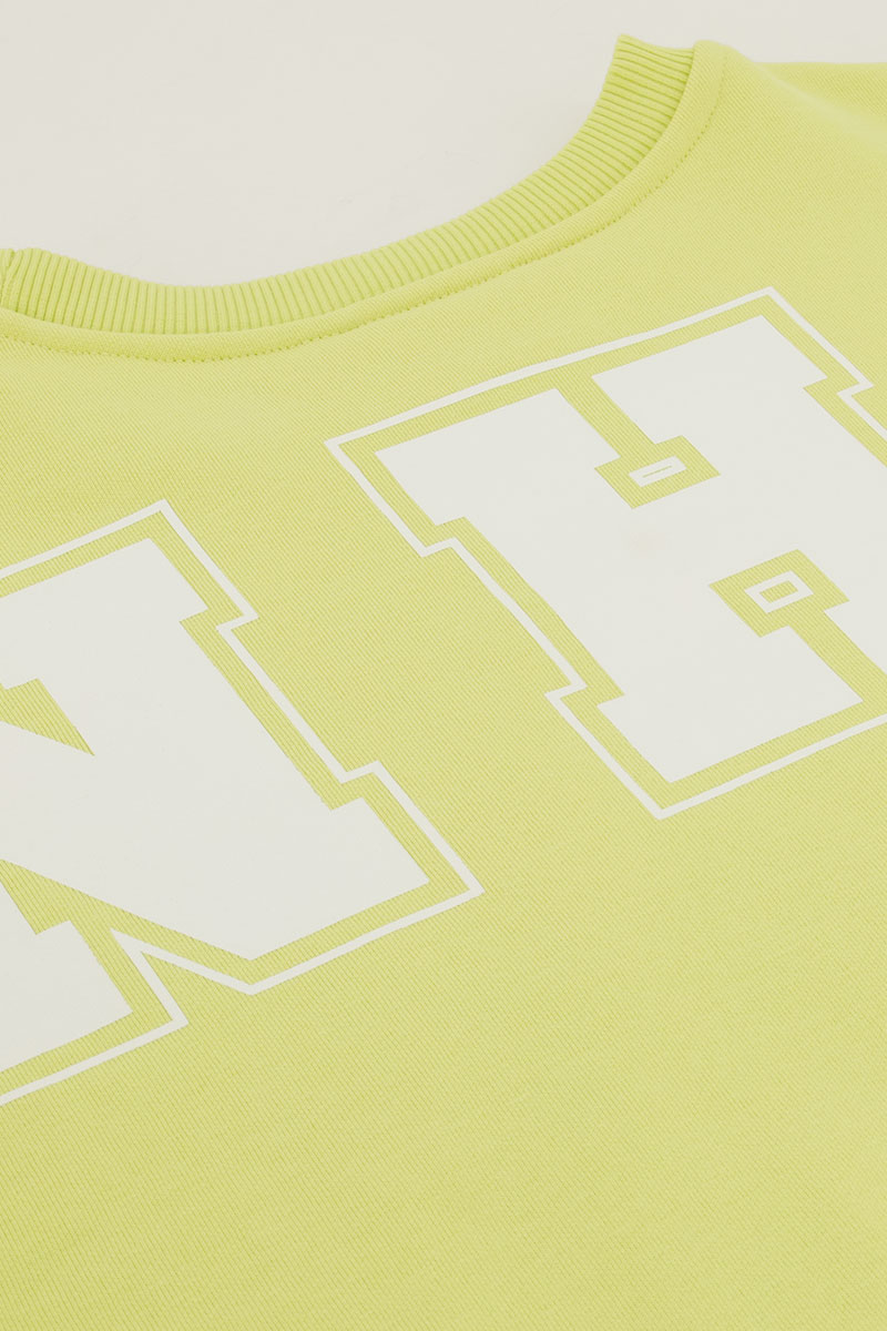 Yellow oversized sweatshirt "Bonheur" | My Jewellery