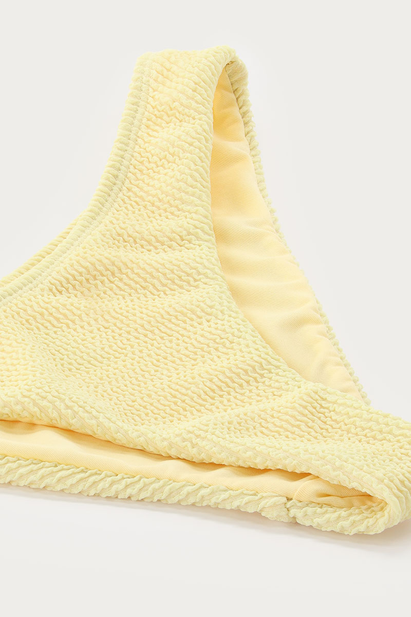 Yellow ribbed bikini bottom | My Jewellery