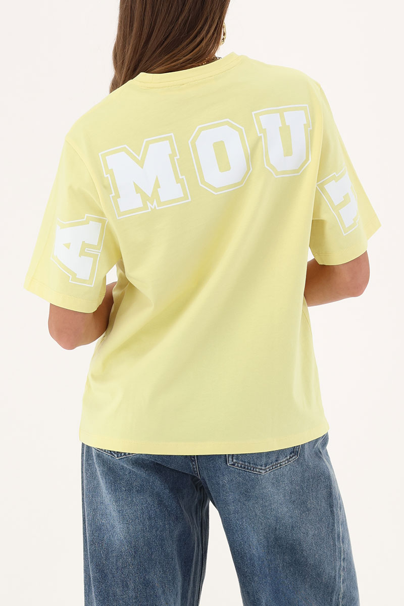 Yellow T-shirt "Amour" | My Jewellery