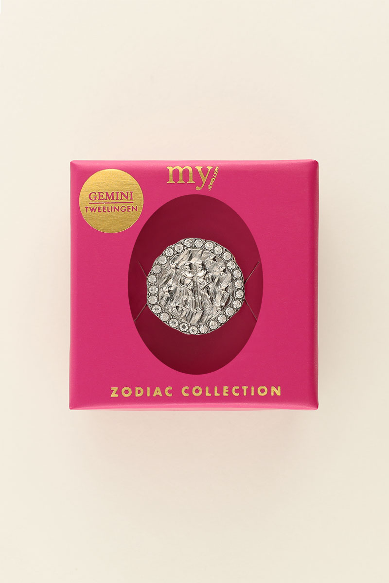 Bague signe du zodiaqueà strass My Jewellery Argenté/Doré One size femme