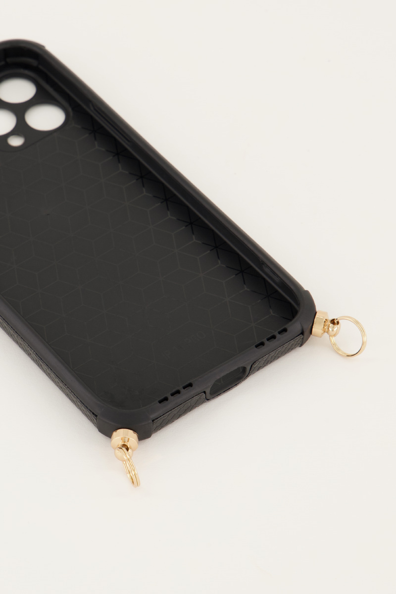 Zwart telefoonhoesje slang