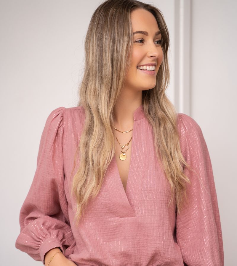 Roze blouse My Jewellery