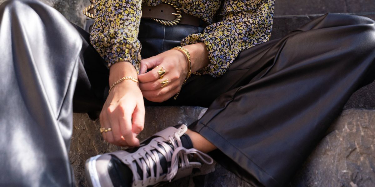 Leren broek