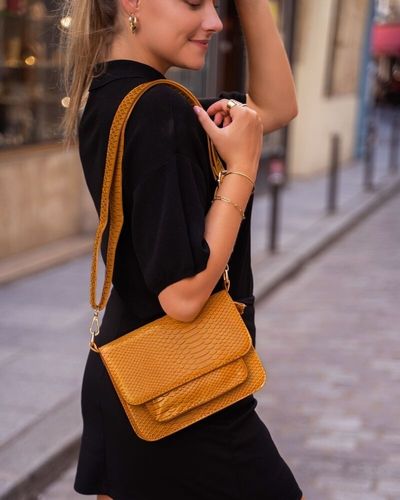 Oranje croco tas