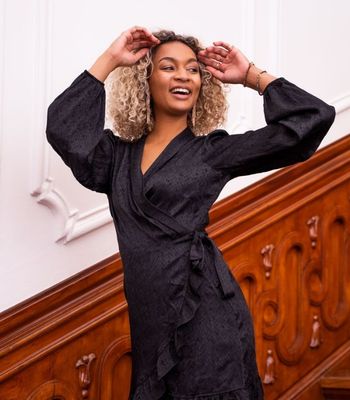 black satin look
