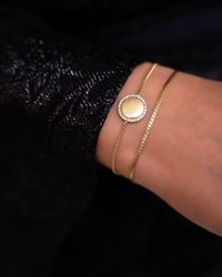 gold engraved bracelet