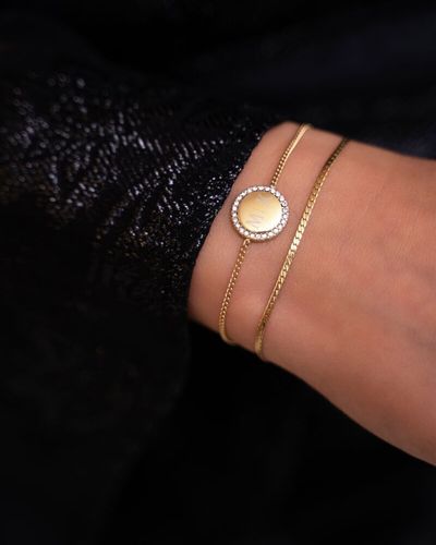gold engraved bracelet