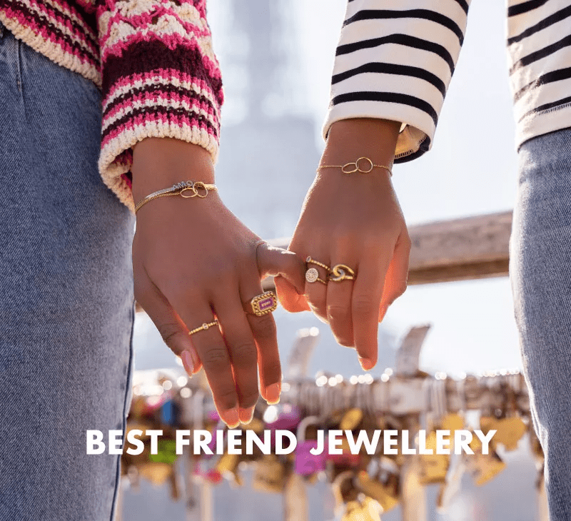 Best Friendship Necklace  Lock & Key BFF Necklace Set - Gold