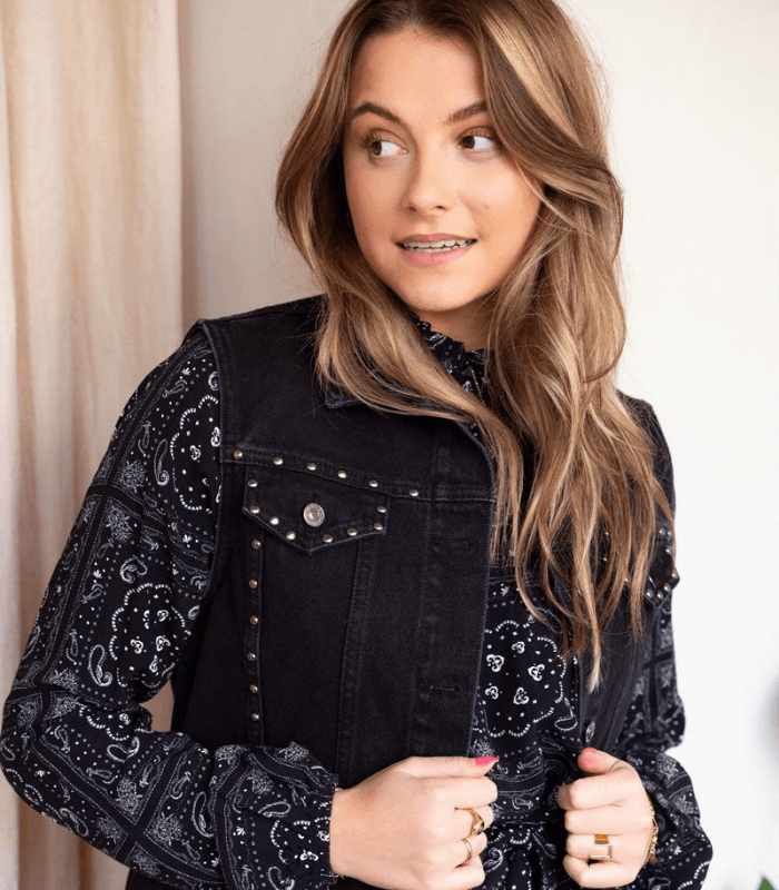 denim gilet