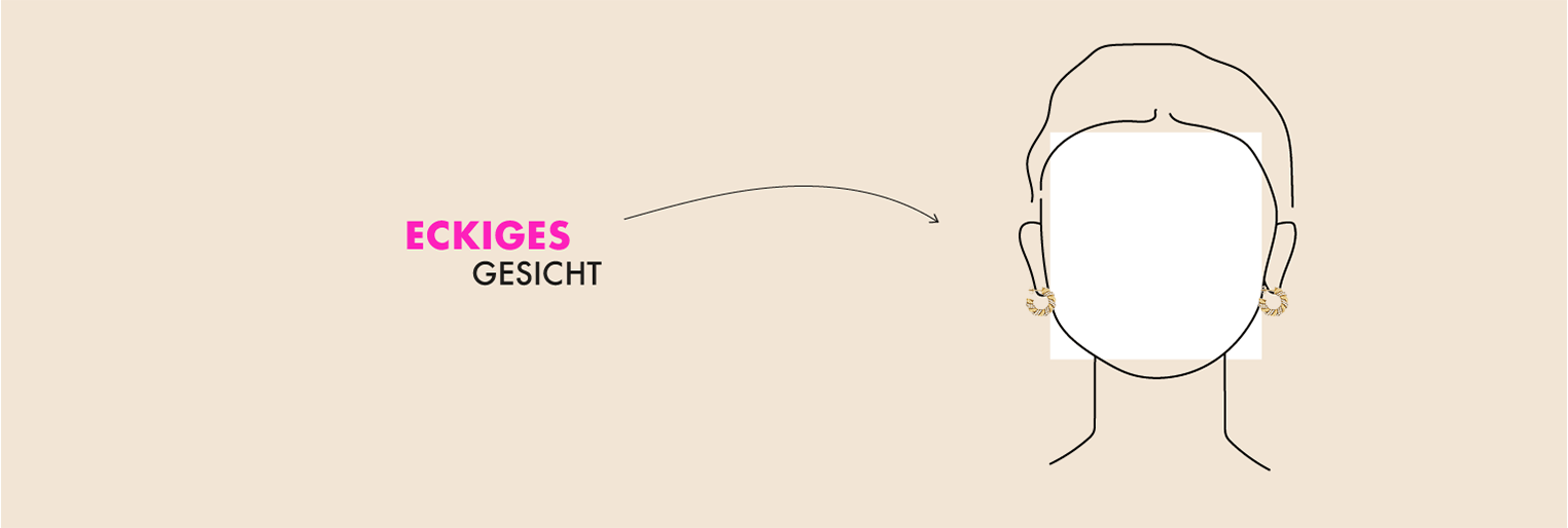 Eckiges Gesicht