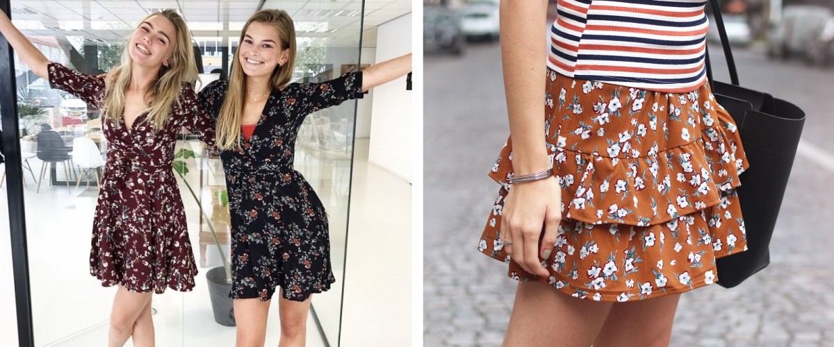 bloemen rok bloemen broek