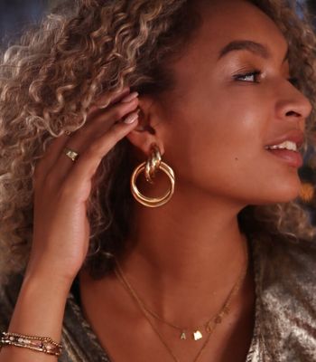 gold earring