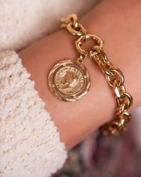 gold charm bracelet