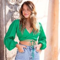 groene wrap top