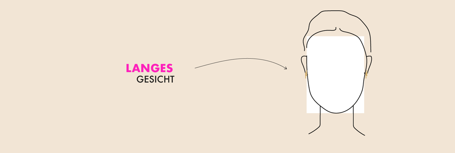 Längliches Gesicht