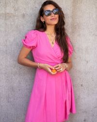pink mini dress