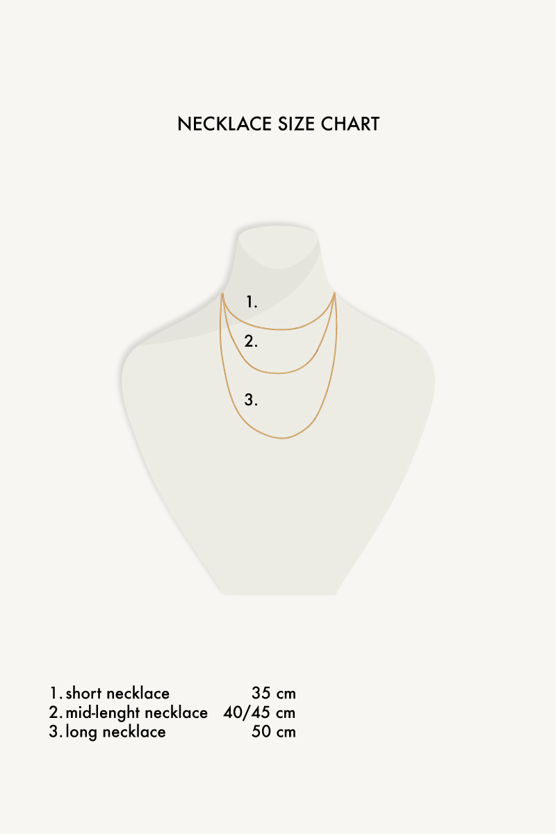 Necklace size chart